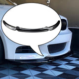 Maxbell Front Bumper Splitter Lip Body Kit Black for BMW 1 Series E82 E88 Carbon Fiber