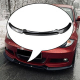 Maxbell Front Bumper Splitter Lip Body Kit Black for BMW 1 Series E82 E88 Carbon Fiber