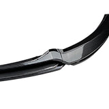 Maxbell Front Bumper Splitter Lip Body Kit Black for BMW 1 Series E82 E88 Carbon Fiber
