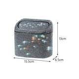 Maxbell Multifuntional Bling Car Trash Can Car Organizer Hanging for Bedroom White