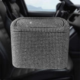 Maxbell Multifuntional Bling Car Trash Can Car Organizer Hanging for Bedroom White