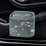 Maxbell Multifuntional Bling Car Trash Can Car Organizer Hanging for Bedroom White