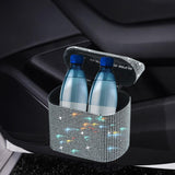 Maxbell Multifuntional Bling Car Trash Can Car Organizer Hanging for Bedroom White