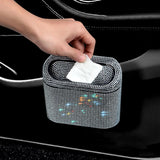 Maxbell Multifuntional Bling Car Trash Can Car Organizer Hanging for Bedroom White