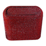 Maxbell Multifuntional Bling Car Trash Can Car Organizer Hanging for Bedroom Red