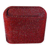 Maxbell Multifuntional Bling Car Trash Can Car Organizer Hanging for Bedroom Red