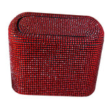 Maxbell Multifuntional Bling Car Trash Can Car Organizer Hanging for Bedroom Red