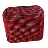 Maxbell Multifuntional Bling Car Trash Can Car Organizer Hanging for Bedroom Red