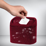 Maxbell Multifuntional Bling Car Trash Can Car Organizer Hanging for Bedroom Red