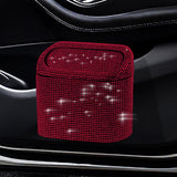 Maxbell Multifuntional Bling Car Trash Can Car Organizer Hanging for Bedroom Red