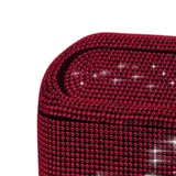 Maxbell Multifuntional Bling Car Trash Can Car Organizer Hanging for Bedroom Red