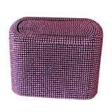 Maxbell Multifuntional Bling Car Trash Can Car Organizer Hanging for Bedroom Pink