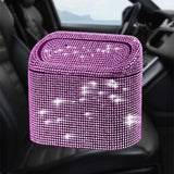 Maxbell Multifuntional Bling Car Trash Can Car Organizer Hanging for Bedroom Pink