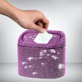 Maxbell Multifuntional Bling Car Trash Can Car Organizer Hanging for Bedroom Pink