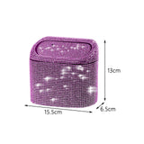 Maxbell Multifuntional Bling Car Trash Can Car Organizer Hanging for Bedroom Pink