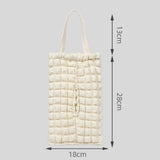 Maxbell Car Soft Hanging Tissue Bag Stylish Measure 11x7inch Universal Accessory Beige