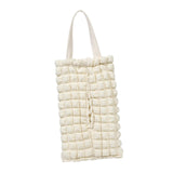 Maxbell Car Soft Hanging Tissue Bag Stylish Measure 11x7inch Universal Accessory Beige
