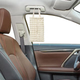 Maxbell Car Soft Hanging Tissue Bag Stylish Measure 11x7inch Universal Accessory Beige
