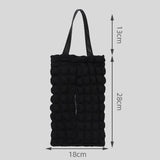Maxbell Car Soft Hanging Tissue Bag Stylish Measure 11x7inch Universal Accessory Black