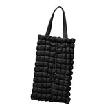 Maxbell Car Soft Hanging Tissue Bag Stylish Measure 11x7inch Universal Accessory Black