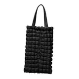 Maxbell Car Soft Hanging Tissue Bag Stylish Measure 11x7inch Universal Accessory Black