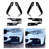 Maxbell Front Surround Bumper Modification Durable for BMW 3 Series F30 F31 Up black stripes