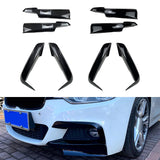 Maxbell Front Surround Bumper Modification Durable for BMW 3 Series F30 F31 Up black stripes