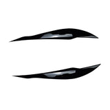 Maxbell Headlight Eyebrow Eyelid Cover Trim for BMW 3 Series F30 F31 318i 320i Gloss Black