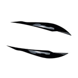 Maxbell Headlight Eyebrow Eyelid Cover Trim for BMW 3 Series F30 F31 318i 320i Gloss Black