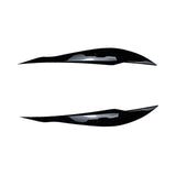 Maxbell Headlight Eyebrow Eyelid Cover Trim for BMW 3 Series F30 F31 318i 320i Gloss Black