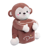 Maxbell Cute Tissue Box Holder Tissue Box Interior Accessories Decoration Brown Monkey