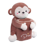 Maxbell Cute Tissue Box Holder Tissue Box Interior Accessories Decoration Brown Monkey