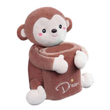 Maxbell Cute Tissue Box Holder Tissue Box Interior Accessories Decoration Brown Monkey