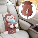 Maxbell Cute Tissue Box Holder Tissue Box Interior Accessories Decoration Brown Monkey