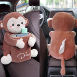 Maxbell Cute Tissue Box Holder Tissue Box Interior Accessories Decoration Brown Monkey