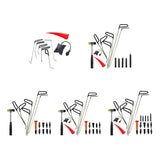 Maxbell Universal Removal Rods Tools Tool Kit Crowbar Set for Vehicle Trucks 8 set