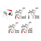 Maxbell Universal Removal Rods Tools Tool Kit Crowbar Set for Vehicle Trucks 8 set