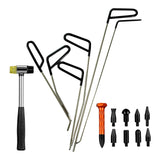 Maxbell Universal Removal Rods Tools Tool Kit Crowbar Set for Vehicle Trucks 16 set