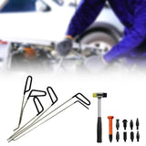 Maxbell Universal Removal Rods Tools Tool Kit Crowbar Set for Vehicle Trucks 16 set