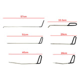 Maxbell Universal Removal Rods Tools Tool Kit Crowbar Set for Vehicle Trucks 18 set