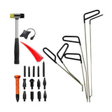Maxbell Universal Removal Rods Tools Tool Kit Crowbar Set for Vehicle Trucks 23 set
