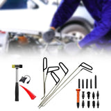 Maxbell Universal Removal Rods Tools Tool Kit Crowbar Set for Vehicle Trucks 23 set