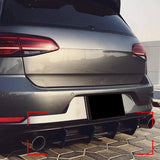 Maxbell Rear Bumper Lip Diffuser Spoiler with Side splitters for Golf MK7.5 GTI