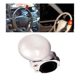 Maxbell Steering Wheel Knob Aid Handle Metal ABS Rubber for Auto Automotive Argent