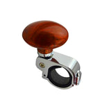 Maxbell Steering Wheel Knob Aid Handle Metal ABS Rubber for Auto Automotive Brown