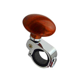 Maxbell Steering Wheel Knob Aid Handle Metal ABS Rubber for Auto Automotive Brown