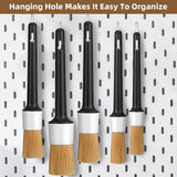 Maxbell 5Pcs Car Detailing Brushes Set for Seat Interior Exterior Motorcycle