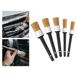 Maxbell 5Pcs Car Detailing Brushes Set for Seat Interior Exterior Motorcycle