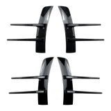 Maxbell Front Bumper Air Vent Trim Cover Stickers for Mercedes-Benz A-Class Black