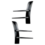 Maxbell Front Bumper Air Vent Trim Cover Stickers for Mercedes-Benz A-Class Black